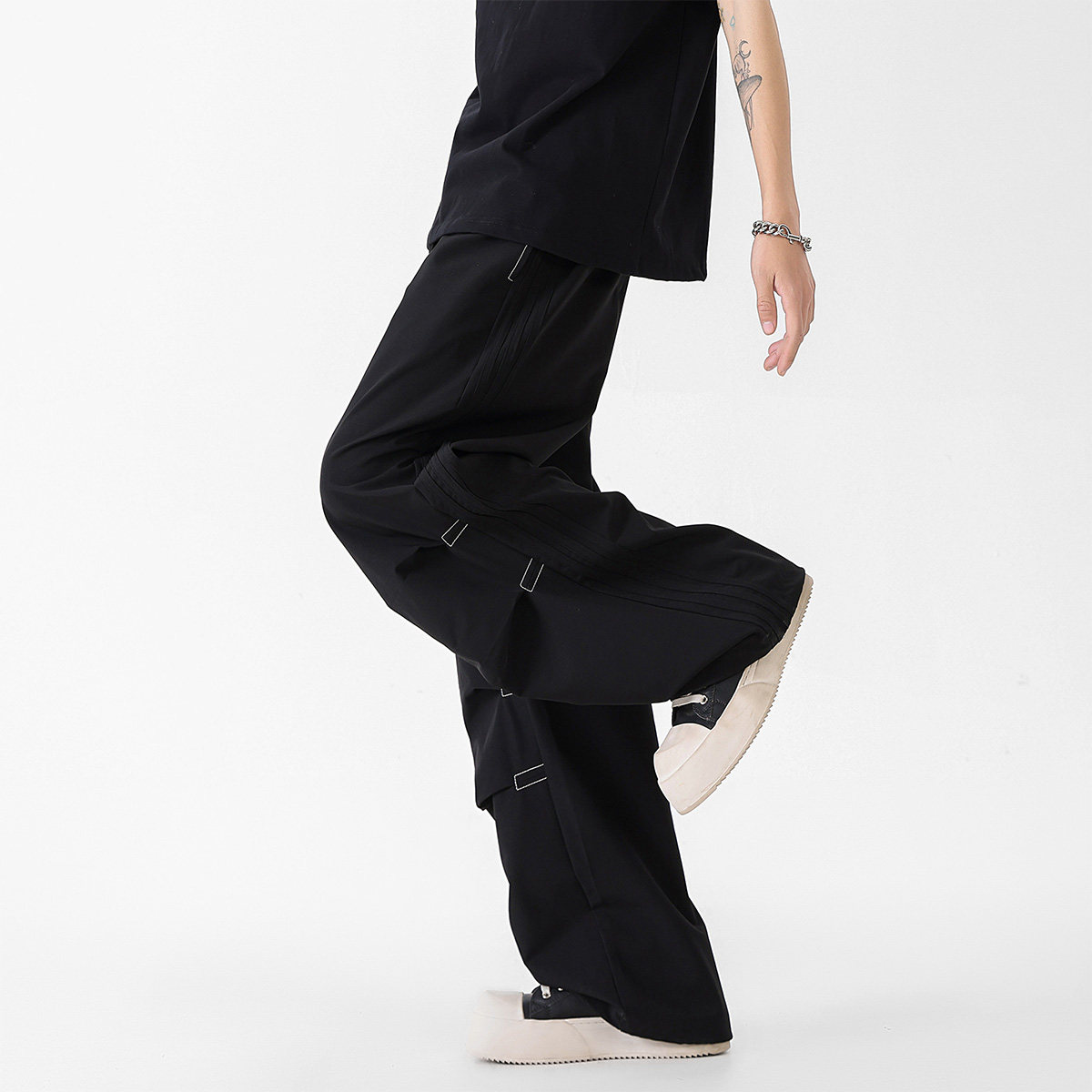 ZMGEEN美式高街裤子男夏季薄款宽松直筒冲锋裤春潮牌运动休闲长裤