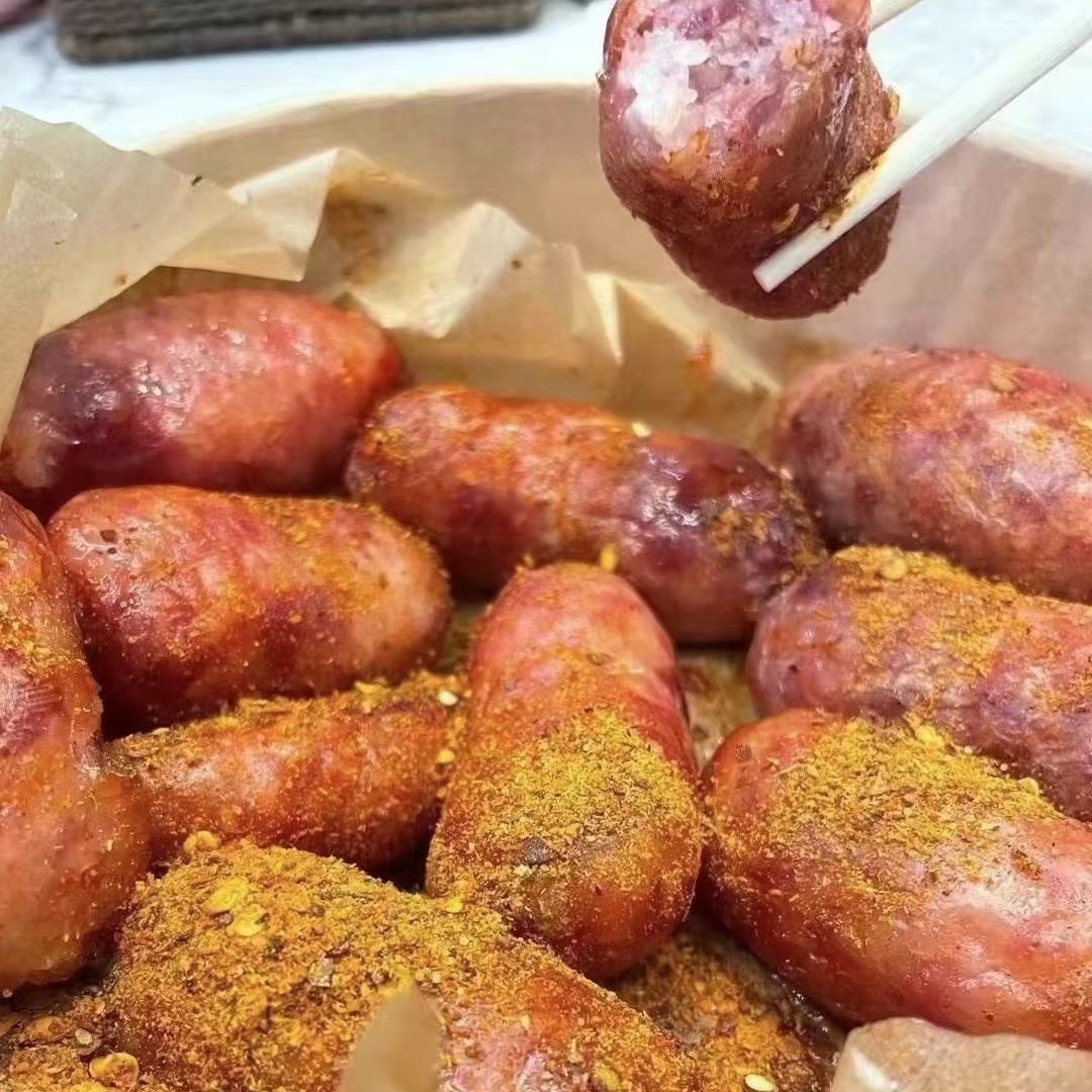 【糯米肠天花板】网红零食胖脸姐糯米肠纯肉烤肠手工制作包邮500g