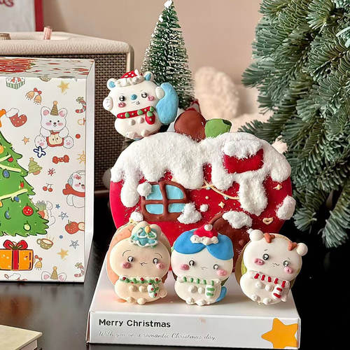 happyendingchw苹果马卡龙蛋糕