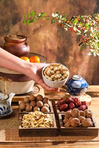 普陀山品牌系列坚果礼盒过年送礼老树吊干红枣高山荔枝干桂圆干