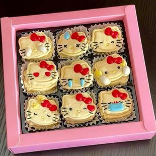happyending Kitty黄油饼干卡通可爱凯蒂猫曲奇礼盒27枚精致甜品