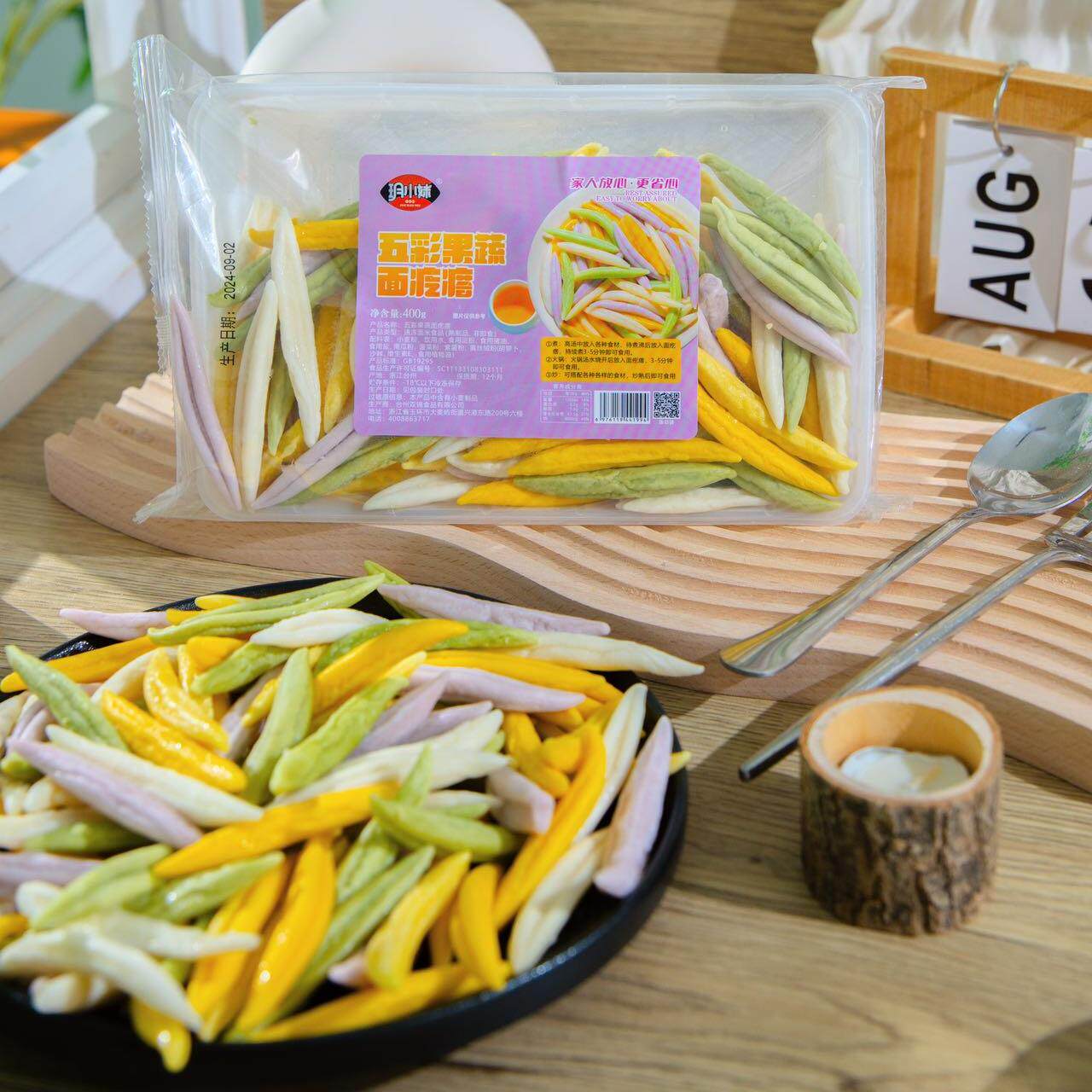 玥小妹五彩果蔬面疙瘩400g/盒