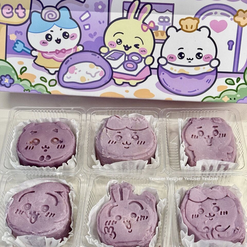 网红甜品chiikawa芋泥奶酪球礼盒纯手工现做低卡零食六枚装