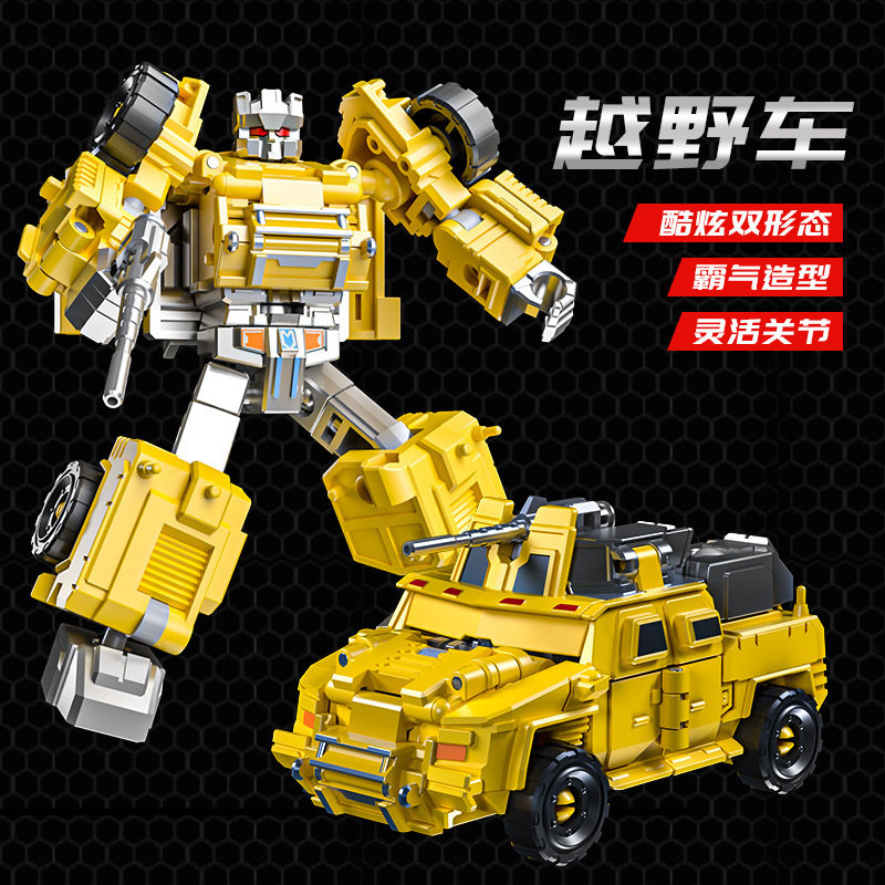 Children's Transforming Car Toy, Alloy Alloyed Robot, Official Licensed Transforming Robot Figure for Boys