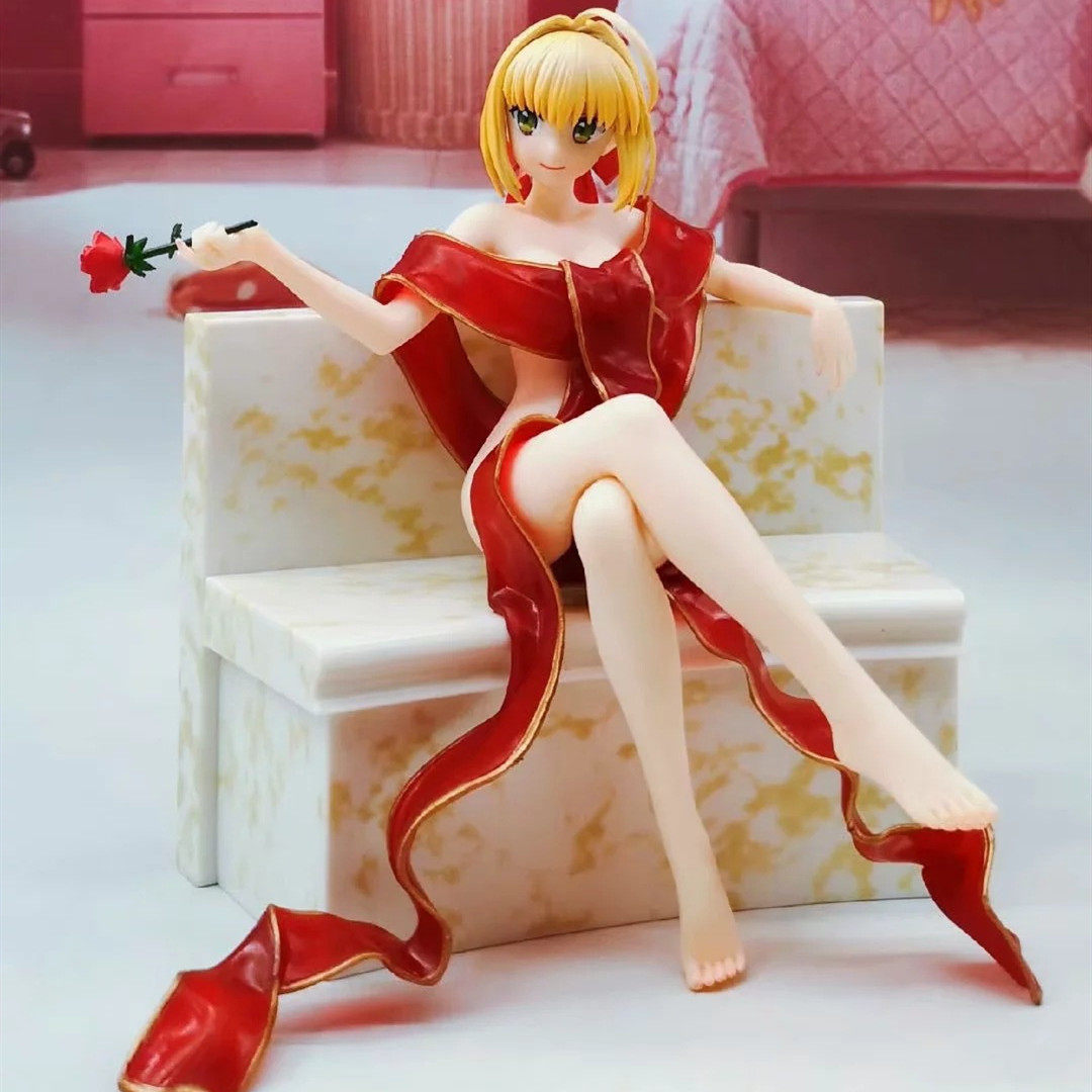 fate extra红saber尼禄浴袍手办二次元动漫周边美女浴衣模型摆件