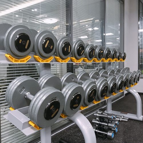 恒达健身专用平头烤漆哑铃