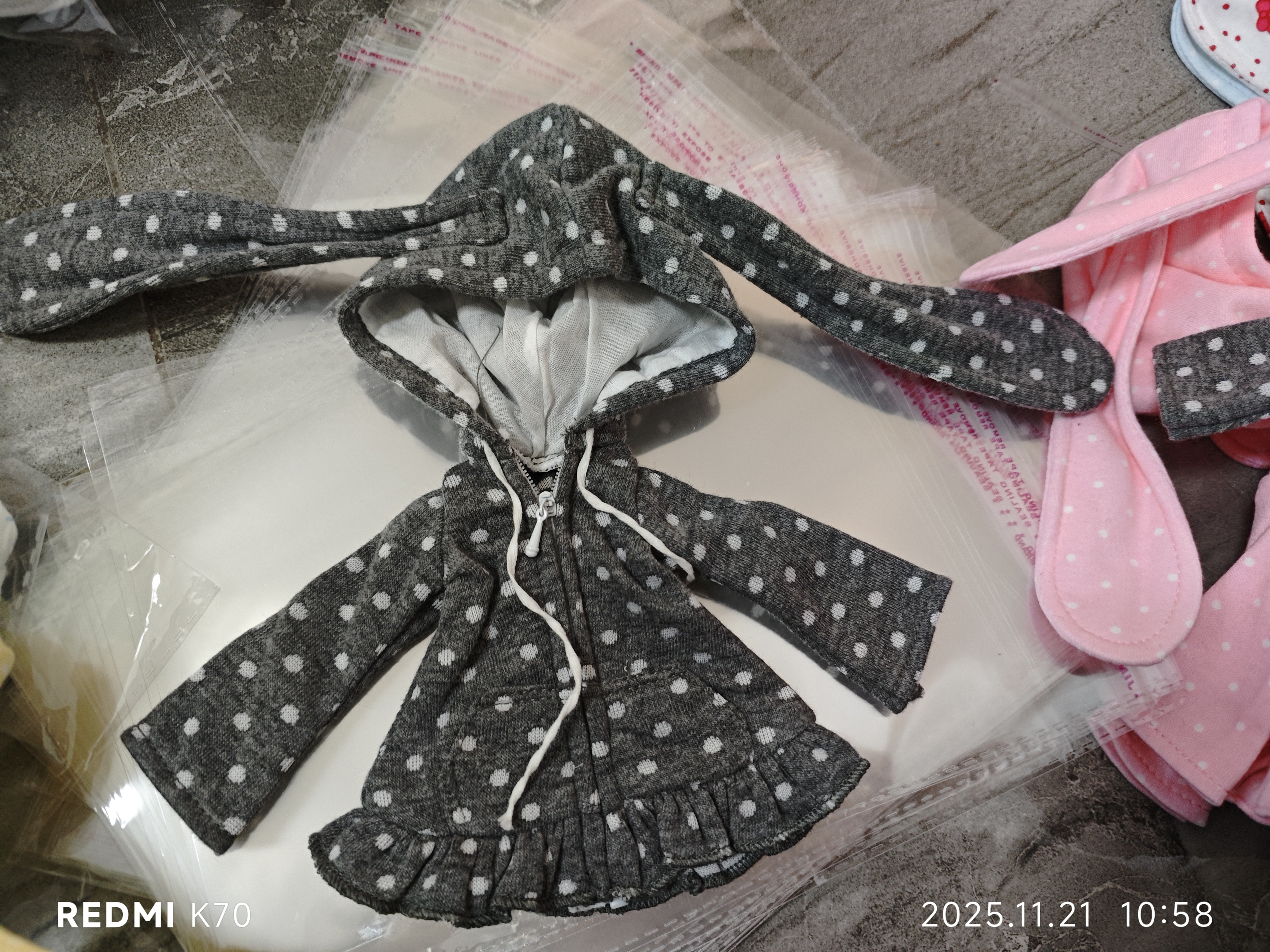 thumbnail for Polka Dot Rabbit - Jiujiu Sauce - 4 points 6 points BJD baby clothes single product sweatshirt