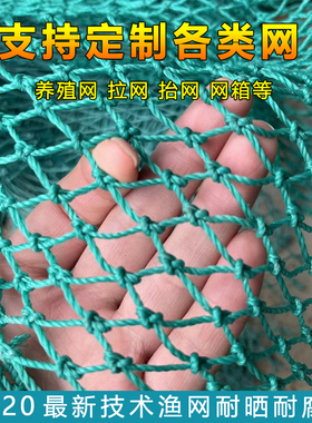 定做网箱围网养殖网养鸡聚乙烯渔网拉网拖网清塘鱼网抬网隔网尼龙