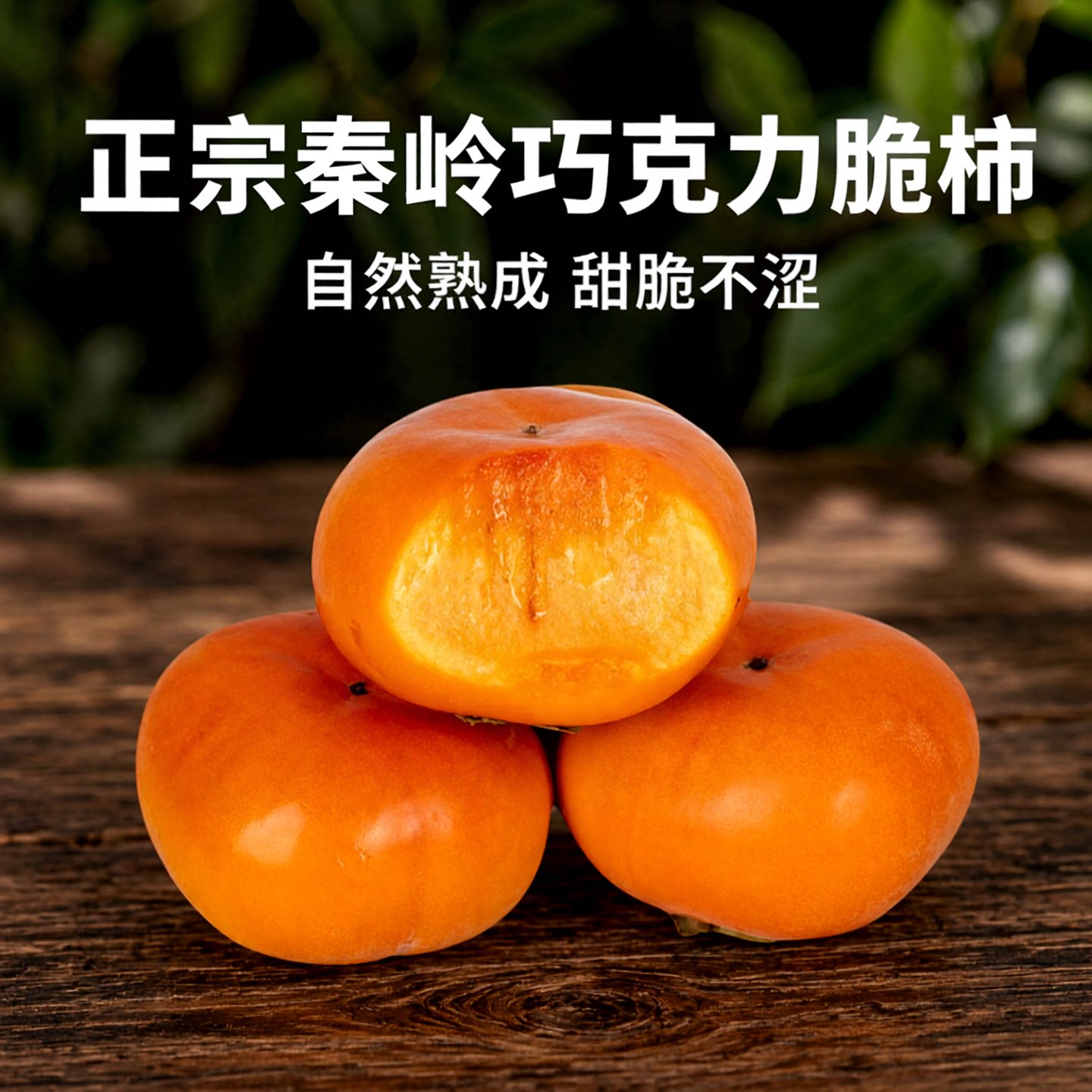 【现摘现发】甜柿水果阳丰脆当季正宗广西巧克力新鲜甜脆柿子