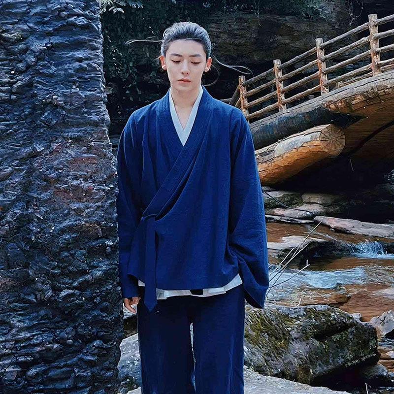 异人之下武当王也同款道袍夏款男士汉服外套中国风太极服女款短袍