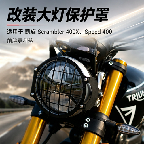 适用24-26凯旋Scrambler大灯罩网