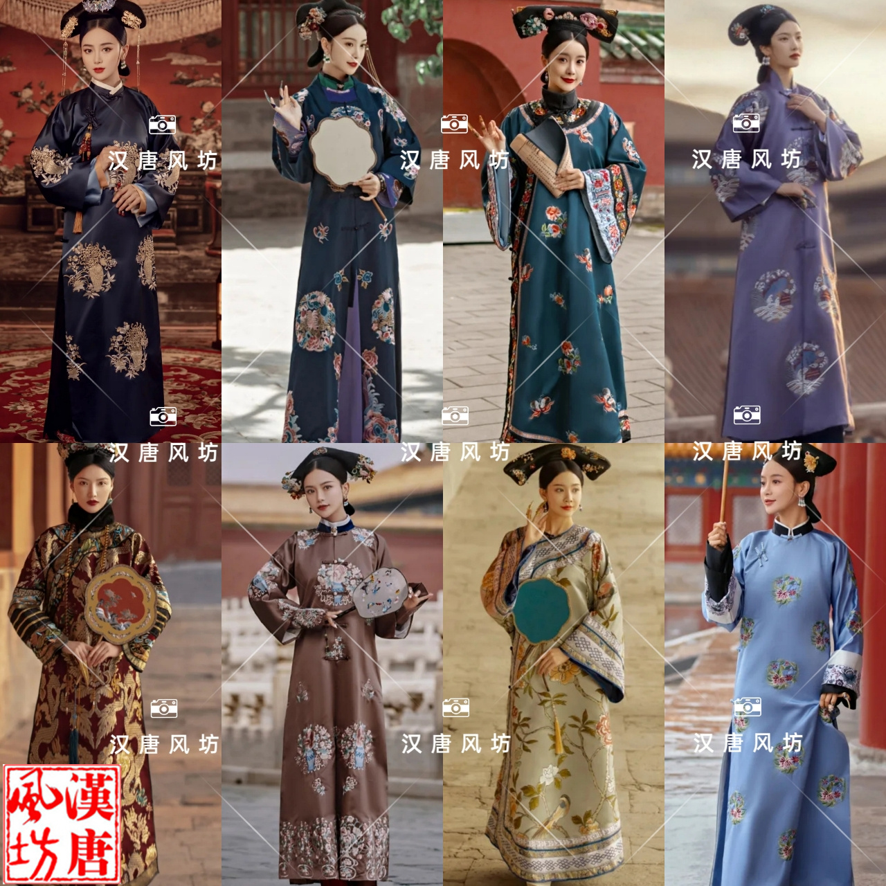 清朝复古衣古董衣吉服2022