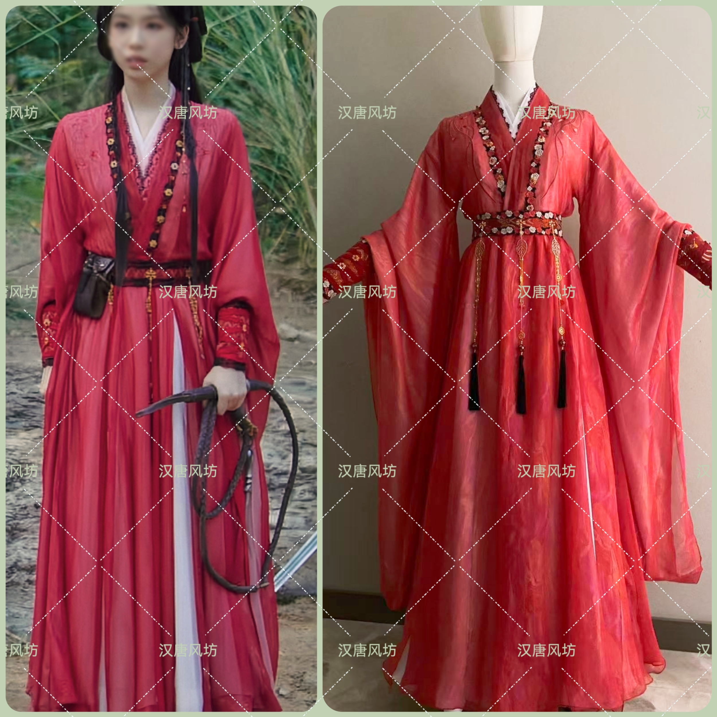 山海赴刘梦芮宋明珠红凤凰同款古装汉服侠女侠客红衣古装汉服Cos