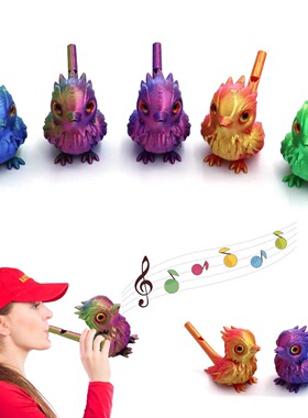 3D打印新款水鸟口哨可加水变音鸟叫哨子礼物景区夜市摆摊笛乐器解