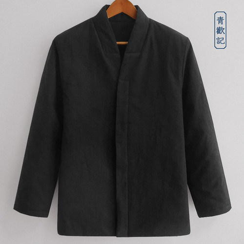 原创加厚棉衣复古棉服保暖居士服