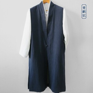文艺汉服马甲宽松道服坎肩
