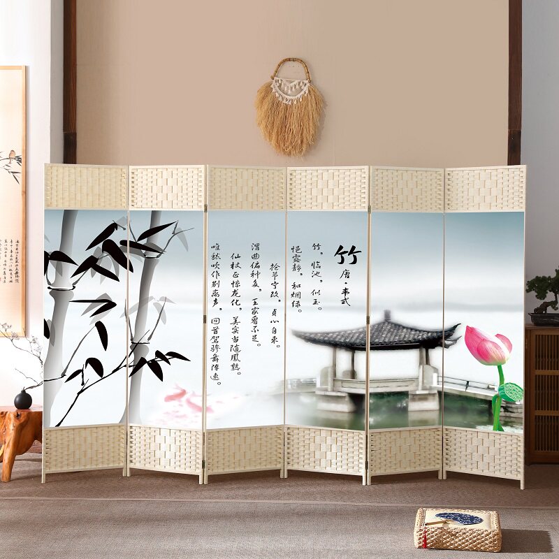 中式简易屏风隔断墙简约现代家用