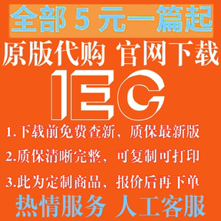 IEC 国际电工委员会 专业外文英文 标准 翻译 中文 服务 人工翻译