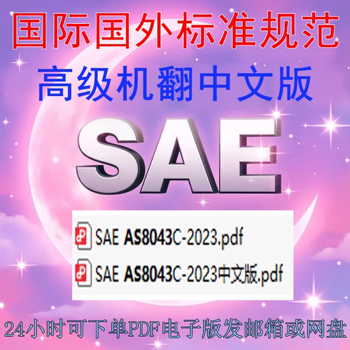 SAE AS8043C-2023 民用飞机约束系统 标准 规范 AI中文 翻译 PDF