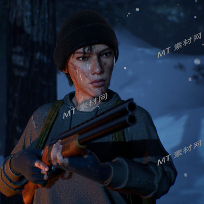 UE5虚幻5次世代写实末世女冒险家游戏人物角色模型 Hero Survival