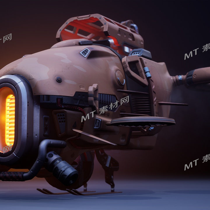 UE5虚幻5次世代科幻赛博朋克机器飞行器模型Sci Fi Aircraft