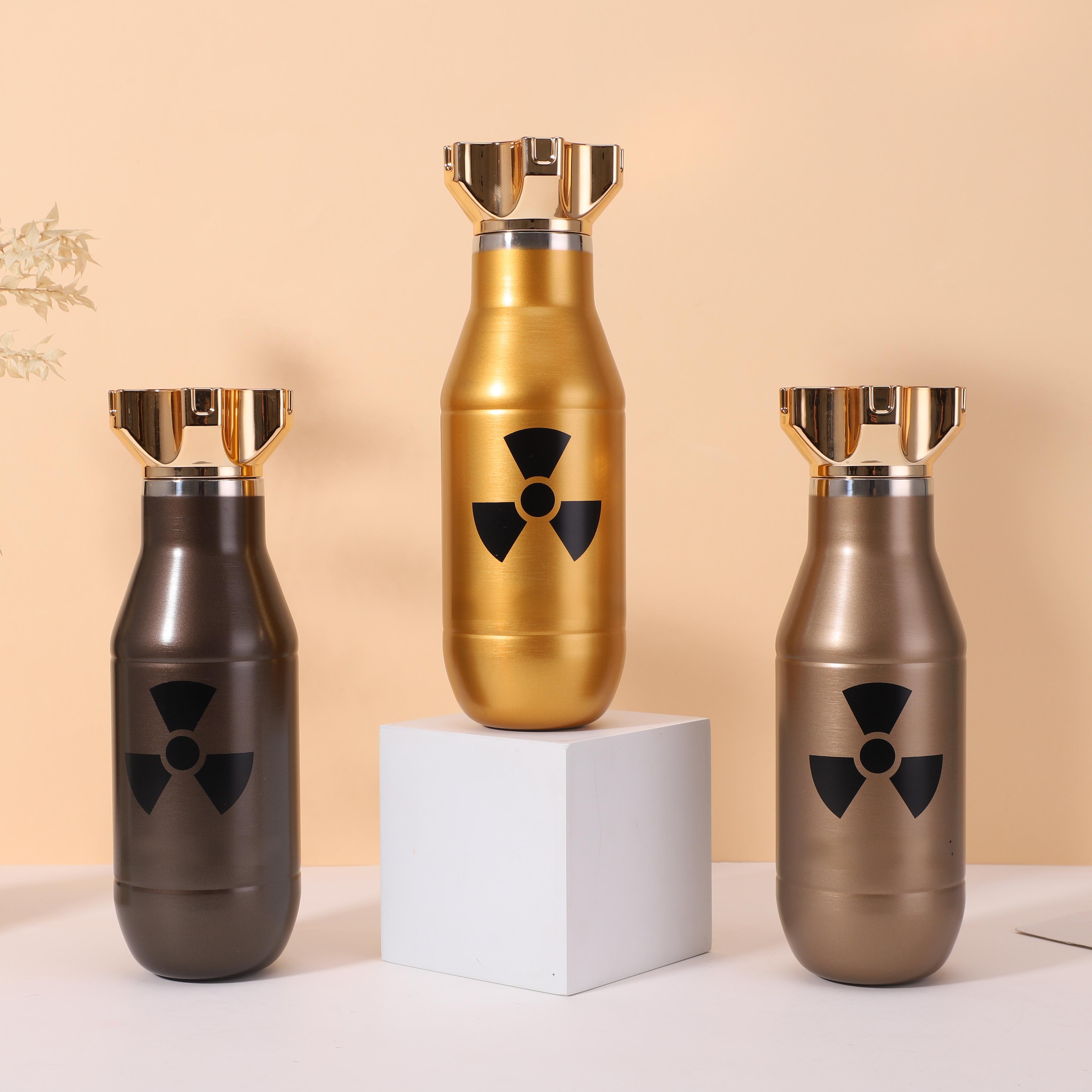 原创设计保温杯创意导弹男生水杯稀奇古怪运动便携杯子随行咖啡杯