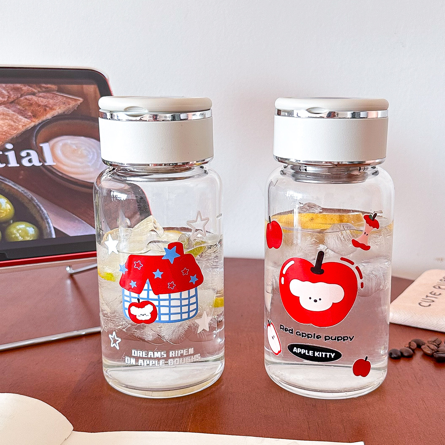 原创设计玻璃杯2026新款女生高颜值夏季水杯加厚防爆办公室泡茶杯,餐饮具,玻璃杯,淘宝优惠券,粉丝福利购,淘宝优惠卷