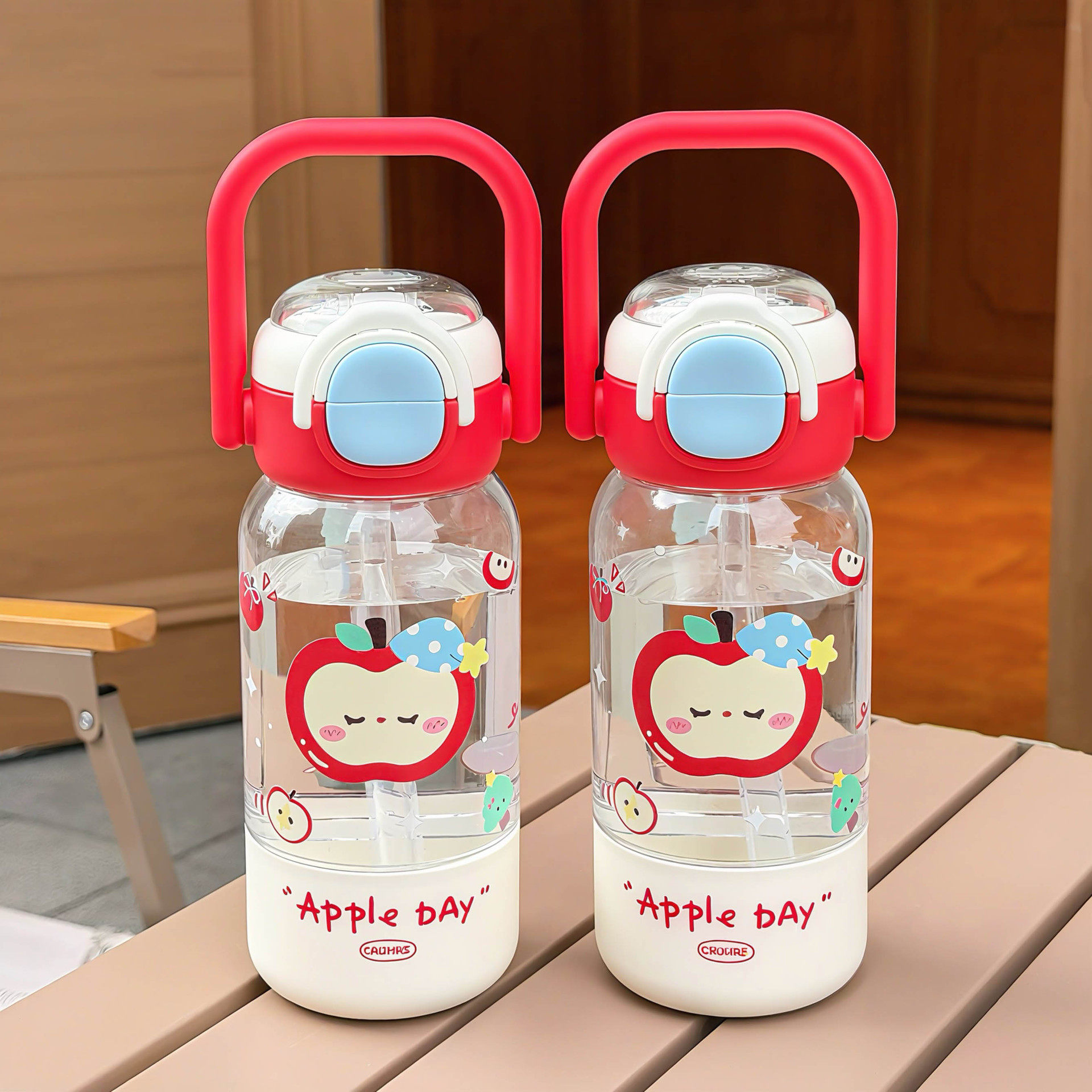 原创红苹果水杯女2026新款高颜值随手杯夏季防摔便携儿童吸管杯子,餐饮具,吸管杯,淘宝优惠券,粉丝福利购,淘宝优惠卷