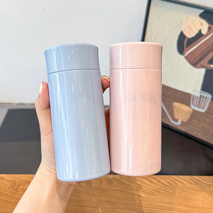 马卡龙迷你保温杯316不锈钢mini随手杯女生高颜值便携200ml口袋杯