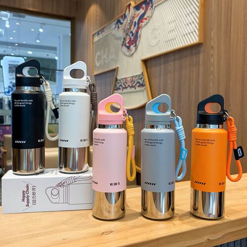 妙妙屋一键速开保温杯316不锈钢男女士商务水杯运动骑行车载杯子