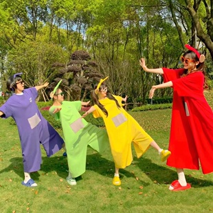 天线宝宝连体睡衣短袖夏季晨袍女新娘睡裙可爱卡通伴娘服聚会薄款