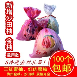 不含柚子】红肉蜜柚三红柚沙田柚梅州金柚冰糖柚蜂糖柚包装保鲜袋