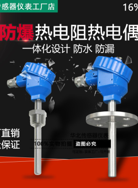 防爆PT100热电阻防爆温度传感器温度变送器4-20ma热电偶WZPK-240