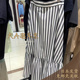 大A逛东京mica deal日本代购 棉混纺条纹半裙日本制0325102003