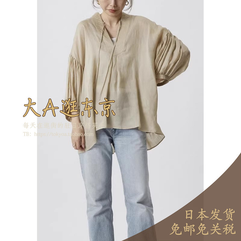 大A逛东京1er日本代购 可手洗纯麻透视休闲衬衫3色,女装/女士精品,衬衫,淘宝优惠券,粉丝福利购,淘宝优惠卷