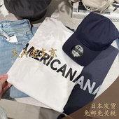 纯棉短袖 大A逛东京mica deal日本代购 字母T恤2色日制0325109034