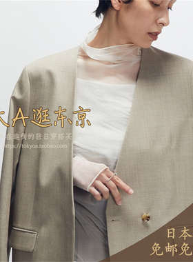 大A逛东京1er日本代购 高领弹透视上衣日本制B1061AUB201