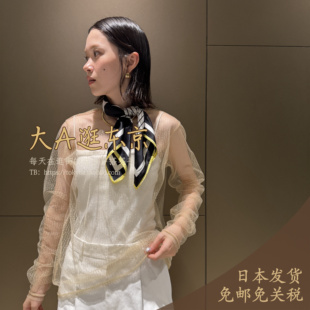 大A逛东京FOURAM日本代购 上衣2色日本制 小心机透视网纱罩衫