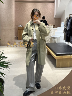 特价6折大A逛Babylone日本代购 棉混纺翻领单排扣长袖大衣外套