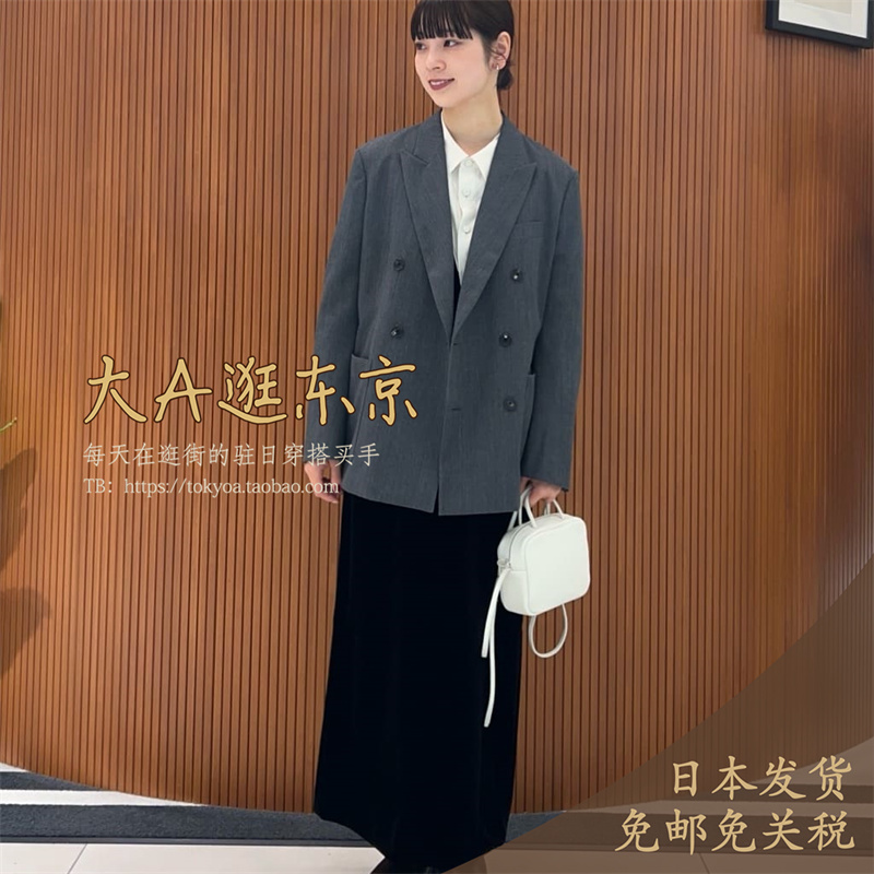 日本丝绒深V领无袖连衣裙4色