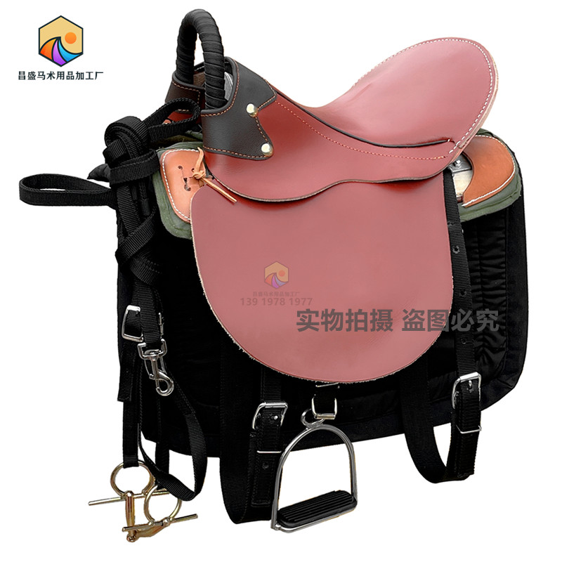 促销精品真皮游客鞍软款全套手工