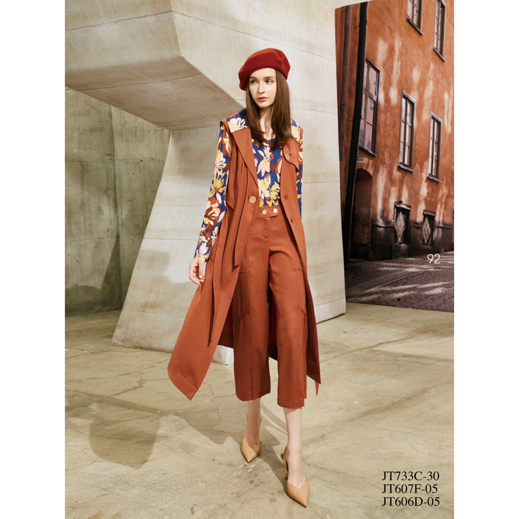 台湾 女装 J景 秋冬 新款 女装 *T606D 休闲 百搭 显瘦 裤子 2080