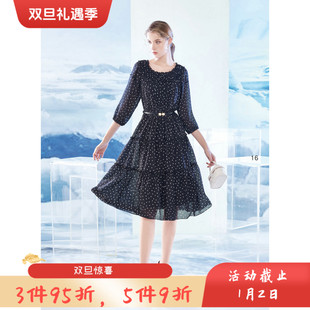 秋冬 新款 显瘦连衣裙 女装 3480 修身 J景 时尚 台湾 V627E