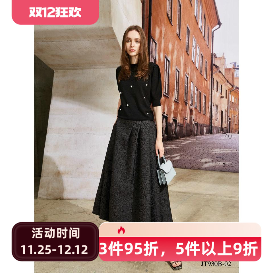 台湾 女装 J景 秋冬 新款 女装 *T341C 休闲 百搭 针织 上衣 1880