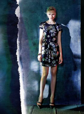 台湾女装 经典版 秋冬 1545E 时尚 修身 显瘦 绵羊皮连衣裙 5680