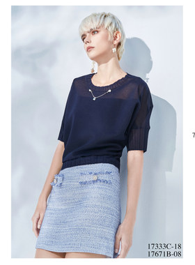 台湾女装 J景 春夏 新款 可议价 17333C 百搭显瘦休闲T恤  1280