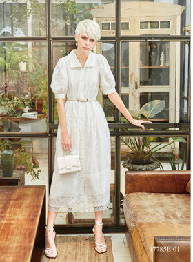 可议价 台湾女装 J景 春夏 新款17785E显瘦 气质 连衣裙 3680