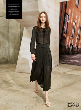 台湾 女装 J景 秋冬 新款 女装 *T670D 休闲 百搭 显瘦 裤子 2180