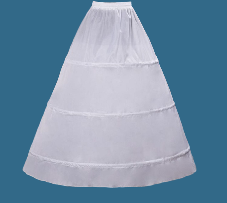 婚纱新款聚酯纤维礼服 腰撑裙 三钢圈无纱系带可折叠裙撑