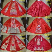 中式 二手女中式 嫁衣龙凤褂缎面唐装 秀禾单件上衣单件裙子1217